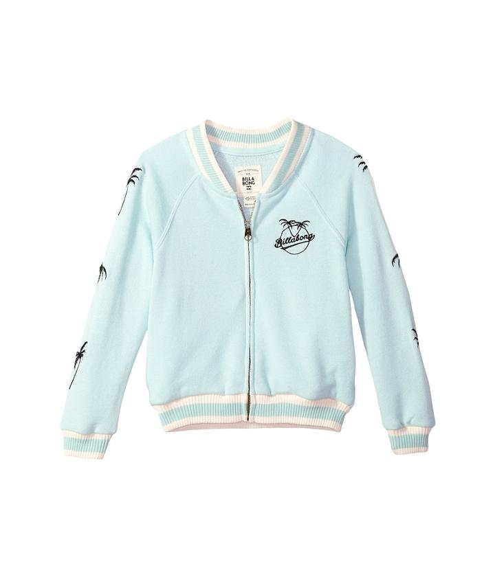 Billabong Kids Girls Rule Jacket (little Kids/big Kids) (beach Glass) Girl's Coat