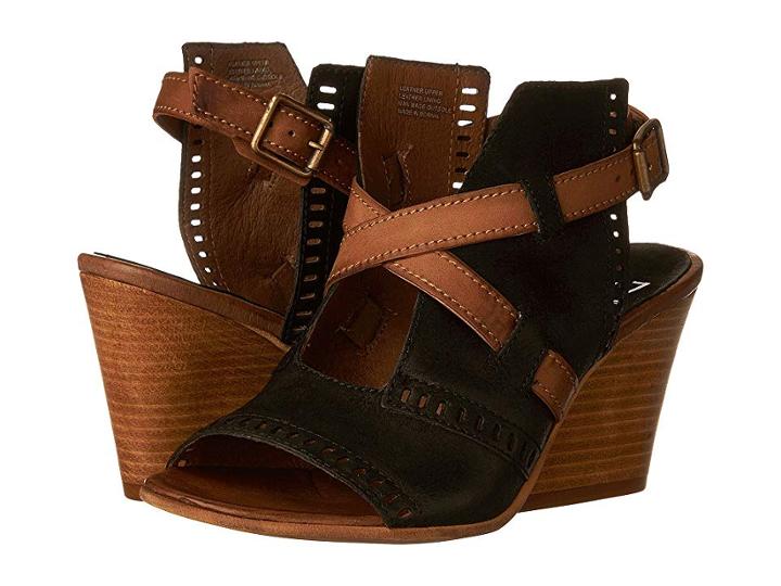Miz Mooz Kipling (black) Women's Wedge Shoes