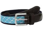 Vineyard Vines Sharks Canvas Club Belt (turquoise) Men's Belts