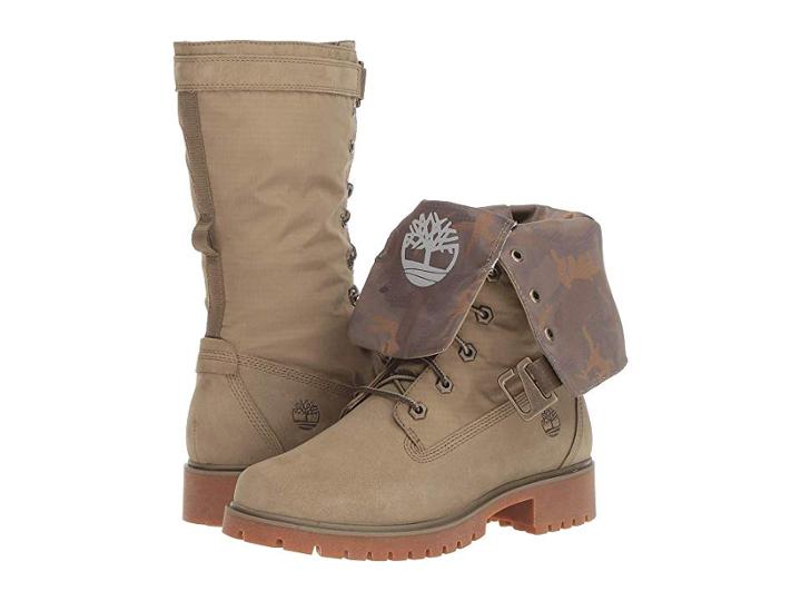 Timberland Jayne Waterproof Gaiter Boot (light Green Nubuck/light Green) Women's Lace-up Boots