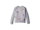 Stella Mccartney Kids Betty Sweatshirt W/ Rainbow And Arrow Patches (toddler/little Kids/big Kids) (grey) Girl's Sweatshirt
