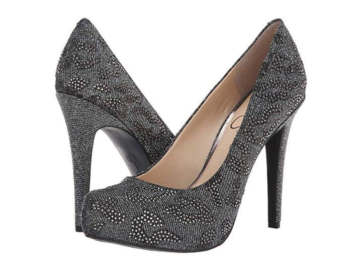Jessica Simpson Parisah 4 (pewter Multi Glitter Gabor Leopard) High Heels