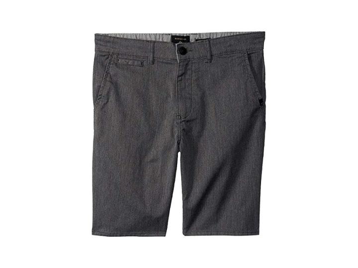 Quiksilver Kids New Everyday Union Stretch Shorts (big Kids) (dark Heather Grey) Boy's Shorts