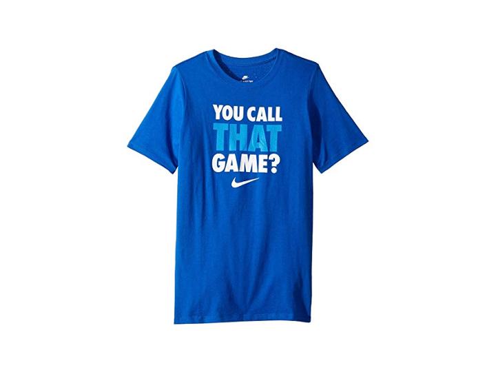 Nike Kids Nsw Call That Game T-shirt (big Kids) (game Royal) Boy's T Shirt