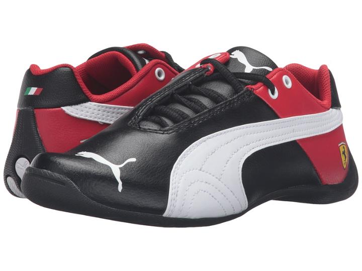 Puma Kids Future Cat Sf Jr (big Kid) (puma Black/puma White) Boys Shoes