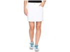 Adidas Golf Essentials 3-stripe Skort (white) Women's Skort