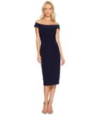 Laundry By Shelli Segal Off The Shoulder Curve Control Dress (inkblot) Women's Dress