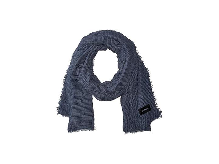 Calvin Klein Pleated Scarf (denim) Scarves
