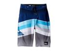 Quiksilver Kids Highline Slab Boardshorts (big Kids) (medieval Blue) Boy's Swimwear