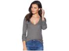 Lna Deep V Long Sleeve (marengo) Women's Clothing