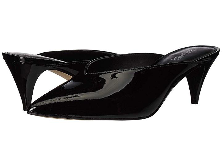 Michael Michael Kors Cambria Mule (black Patent) Women's Shoes