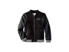 Maddie By Maddie Ziegler Faux Suede Track Jacket (big Kids) (black) Girl's Jacket