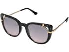 Guess Gf6075 (shiny Black/bordeaux Mirror) Fashion Sunglasses