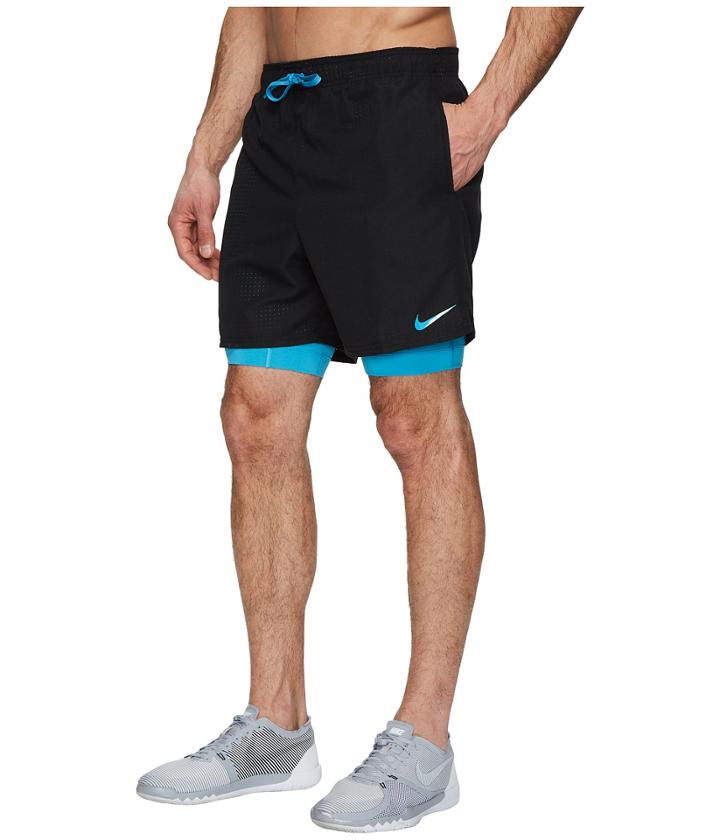 Nike 5.5 Shift 2-in-1 Training Shorts (black) Men's Swimwear