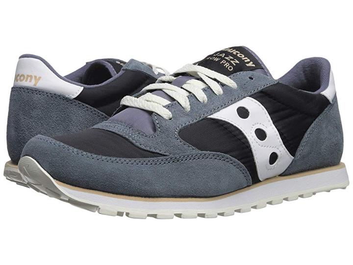 Saucony Originals Jazz Low Pro (navy/white 1) Men's Classic Shoes