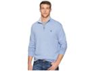 Polo Ralph Lauren Double Knit Pullover (campus Blue Heather) Men's Clothing