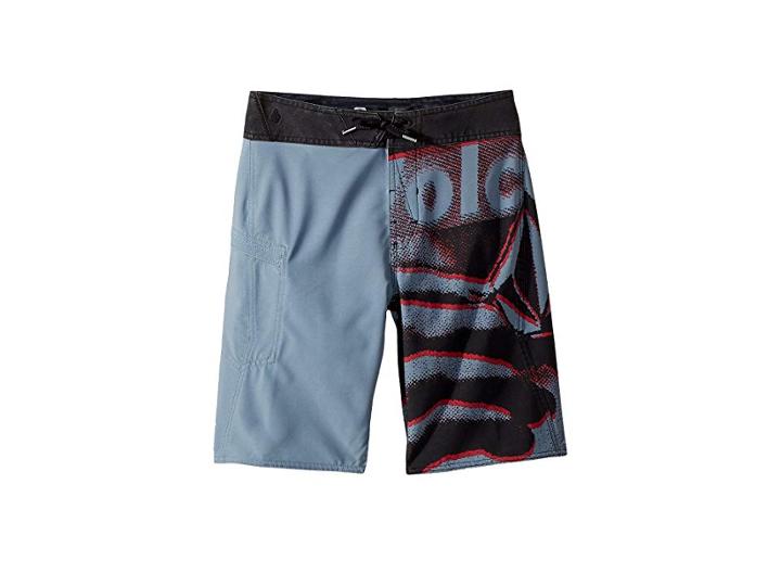 Volcom Kids Liberate Mod Boardshorts (big Kids) (lead) Boy's Swimwear