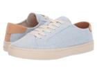 Soludos Ibiza Canvas Lace-up Sneaker (sky Blue) Women's Shoes