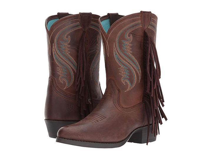 Ariat Kids Fancy Western (toddler/little Kid/big Kid) (sassy Chocolate) Cowboy Boots