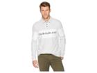 Calvin Klein Jeans Logo Rugby Shirt (cascade Heather) Men's Clothing