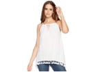 Dylan By True Grit Tassel Tie Sleeveless Top (white) Women's Sleeveless