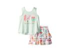 Kate Spade New York Kids Summer Treats Skirt Set (toddler/little Kids) (fresh Mint) Girl's Active Sets