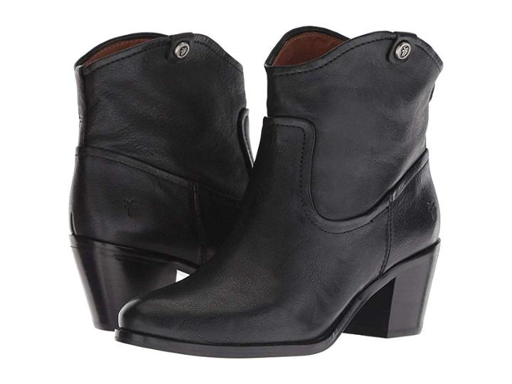 Frye Jolene Pull-on Short (black Oiled Pull-up) Women's  Boots