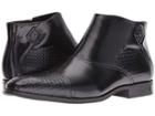 Stacy Adams Faramond Modified Cap Toe Side Zipper Boot (black) Men's Zip Boots