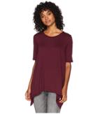 Bcbgeneration Asymmetric Hem Top (brulee) Women's Short Sleeve Pullover