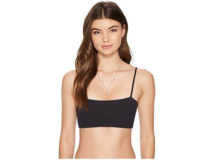 L*space Ridin' High Ribbed Rebel Top (black) Women's Swimwear