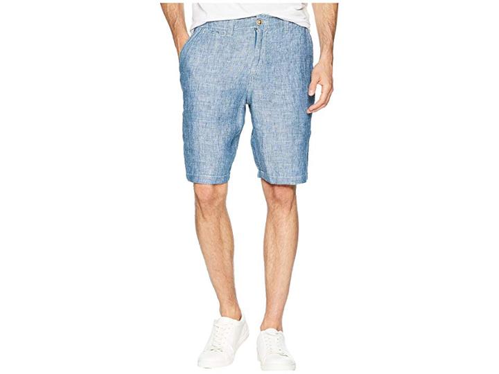 True Grit Sunset Linen Drawstring Chino Shorts (chambray) Men's Shorts