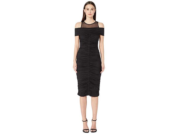 Nicole Miller Cotton Metal Combo Dress (black) Women's Clothing