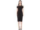 Nicole Miller Cotton Metal Combo Dress (black) Women's Clothing