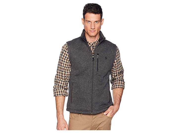 Polo Ralph Lauren Sweater Fleece Vest (windsor Heather) Men's Vest