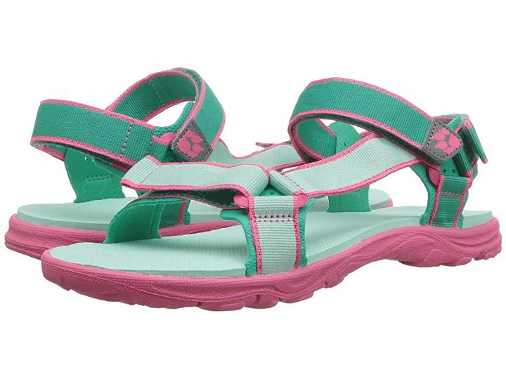 Jack Wolfskin Kids Seven Seas 2 Sandal (toddler/little Kid/big Kid) (pale Mint) Girls Shoes