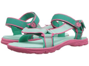 Jack Wolfskin Kids Seven Seas 2 Sandal (toddler/little Kid/big Kid) (pale Mint) Girls Shoes