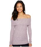 Lilla P Off The Shoulder Top (amethyst Marl) Women's Clothing