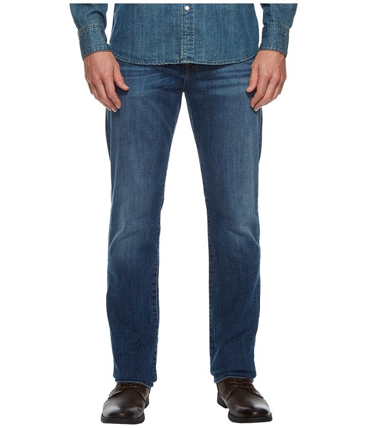 7 For All Mankind Slimmy Slim Straight Leg In Rain Shadow (rain Shadow) Men's Jeans