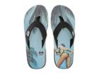 Reef Ht Prints (rg Charcoal/blue Sky) Men's Sandals