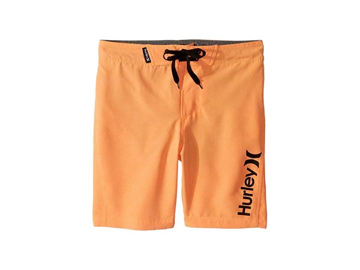 Hurley Kids Heathered Boardshorts (little Kids) (bright Citrus Heather) Boy's Swimwear
