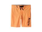 Hurley Kids Heathered Boardshorts (little Kids) (bright Citrus Heather) Boy's Swimwear