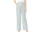 Juicy Couture Silk Twill Ticking Stripe Pants (anelg/blue Chill/tick) Women's Casual Pants