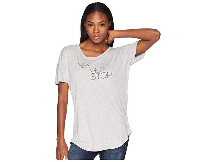 The North Face Graphic Short Sleeve Tee (tnf Light Grey Heather) Women's T Shirt