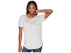 The North Face Graphic Short Sleeve Tee (tnf Light Grey Heather) Women's T Shirt