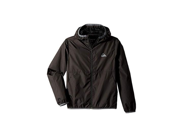 Quiksilver Kids Contrasted Jacket (big Kids) (black) Boy's Coat