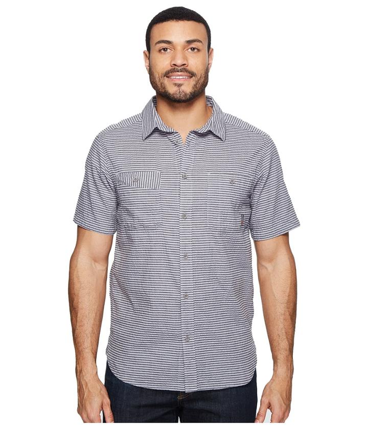 Mountain Hardwear Great Basin Short Sleeve Shirt (shark) Men's Short Sleeve Button Up