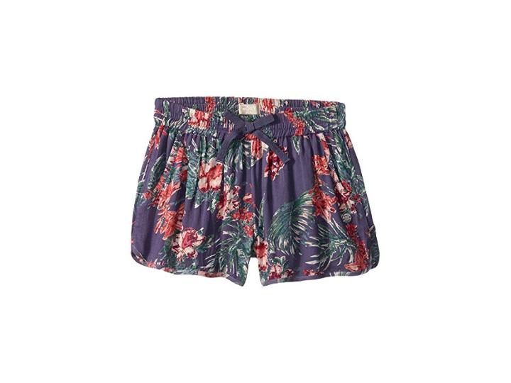 Roxy Kids Heart On Fire Shorts (big Kids) (crown Blue Flower Games) Girl's Shorts