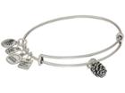 Alex And Ani Charity By Design Pinecone Bangle (rafaelian Silver) Bracelet