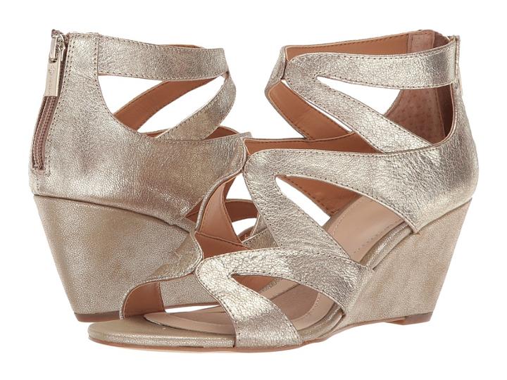 Isola Filisha (satin Gold Grid B) Women's Dress Sandals