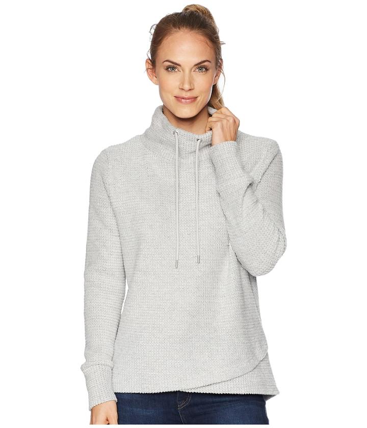 Lorna Jane Ultimate Winter Long Sleeve Top (grey Marl) Women's Long Sleeve Pullover